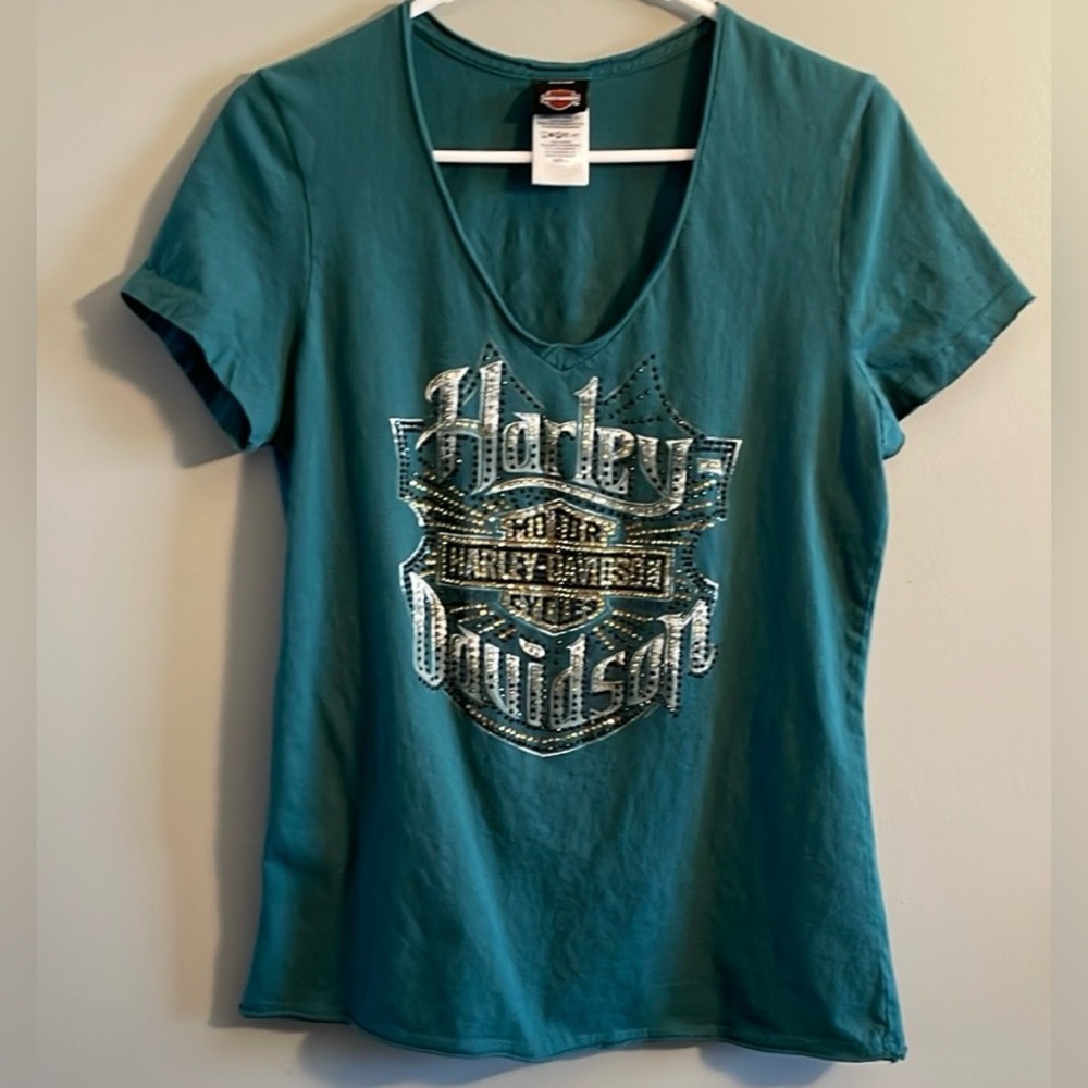 Harley Davidson L Women’s Tee With Bling ✨